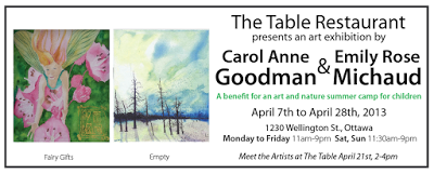 Vernissage At THE TABLE, Ottawa – 21.04.2013.