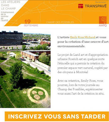Les Ateliers Dans Le Champ – L’événement De La Rentrée De L’AAPQ // An Event Brought To You By The Quebec Association Of Landscape Architects.