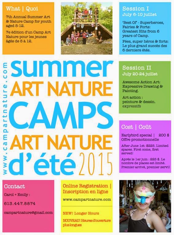 7th Annual Camp Art & Nature Scholarships Available | Bourses D’études à La Ferme 100 Miles